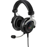 Renkforce RF-GH-300 herný headset s USB káblový cez uši čierna 7.1 Surround