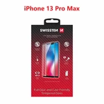 Tvrzené sklo Swissten Full Glue, Color Frame, Case Friendly pro Apple iPhone 13 Pro Max, černá