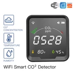 MoesHouse WiFi Tuya Smart CO2 Detector 3 in 1 Carbon Dioxide Detector Air Quality Monitor Temperature Humidity Tester wi