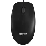 Myš Logitech M90 (910-001794) čierna počítačová myš • optický senzor • rozlíšenie 1 000 DPI • 3 tlačidlá • pre pravú i ľavú ruku • bez nutnosti inštal