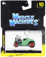 1933 Ford 3W Coupe Light Green 1/64 Diecast Model Car by Muscle Machines