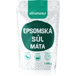 Allnature Epsomská soľ Mäta soľ do kúpeľa 1000 g