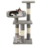 [EU Direct] vidaXL 170611 Cat Tree with Sisal Scratching Posts 65 cm Pet Supplies Cat Puppy Playing