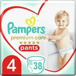 Pampers Premium Care Pants Maxi Size 4 jednorázové plenkové kalhotky 9-15 kg 38 ks