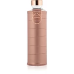 Equa Mismatch sklenená fľaša na vodu + obal z umelej kože farba Bronze 750 ml