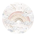Nástenná detská samolepka Dekornik Bright Rainbow in a Circle, ø 150 cm