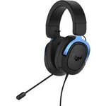 Asus TUF H3 herní headset na kabel přes uši, jack 3,5 mm, černá, modrá