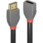HDMI prodlužovací kabel LINDY [1x HDMI zástrčka - 1x HDMI zásuvka] antracitová, černá, červená 1.00 m
