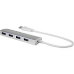 USB 3.0 hub Renkforce RF-3703155 4 porty, 35 mm, hliník