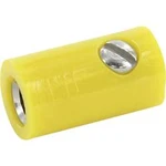 Zdířka pro banánek econ connect HOKGE - spojka, rovná, Ø pin: 2.6 mm, žlutá, 1 ks