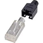 Zástrčka, rovná Renkforce H9540.4-10, RJ45 H9540.4-10, počet pólů: 8P8C, černá, 10 ks