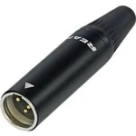 XLR kabelová zásuvka Rean AV Tiny XLR (RT4MC-B), rovná, 4pól., černá