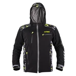 Pánská softshellová moto bunda W-TEC Kybero  XL  černá-fluo