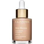 Clarins Skin Illusion Natural Hydrating Foundation rozjasňující hydratační make-up SPF 15 odstín 107C Beige 30 ml