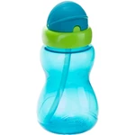 Canpol babies Sport Cup dětská láhev s brčkem 12m+ Blue 270 ml