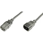 Napájecí kabel Digitus AK-440201-050-S, [1x IEC zástrčka C14 10 A - 1x IEC C13 zásuvka 10 A], 5.00 m, černá