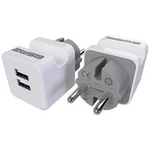 Mezizásuvka 2USB 2U-449436, plast, s USB vstupem , IP20, 230 V, bílá, šedá