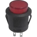 Tlačítko TRU COMPONENTS TC-R13-523AL-05RT, 250 V/AC, 1.5 A, černá, červená, 1 ks