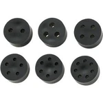 Těsnicí vložka s více průchody TRU COMPONENTS TC-MH18-3D203, 1593563, M20, guma, černá, 1 ks