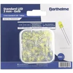 Sada LED Barthelme kulatý, 3 mm, 30 °, 20 mA, 2 V, žlutá