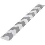 Warning stripe TOOLCRAFT RTS115/1000-SV 1563960, (d x š) 1 m x 11.5 cm, stříbrná, šedá, 1 ks