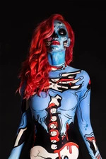 Zombie Halloween Costume for Women - Sexy Adult Zombie Halloween Bodysuit