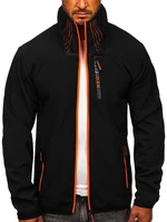 Geacă bărbați softshell neagră Bolf KS2185