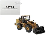 CAT Caterpillar 966M Wheel Loader with Operator (Dirty Version) "Weathered" Series 1/50 Diecast Model by Diecast Masters