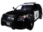 2015 Ford Interceptor Police Utility "California Highway Patrol" (CHP) Black and White 1/24 Diecast Model Car by Motormax