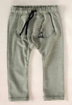 K-Baby Stylové dětské kalhoty, tepláky s klokankovou kapsou - šedé, vel. 62 (2-3m) K-Baby Stylové dětské kalhoty, tepláky s klokankovou kapsou - šedé, vel. 62 (2-3m)