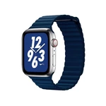 Remienok COTEetCI Loop Band na Apple Watch 38/40/41 mm, kožený, magnetický (WH5205-DB) modrý Tento elegantní a vkusný řemínek od společnosti COTEetCI 