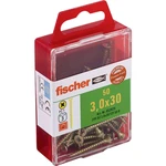 Fischer  653925 skrutka so zápustnou hlavou 3 mm 30 mm krížová dražka Pozidriv     glavanizované zinkom 50 ks