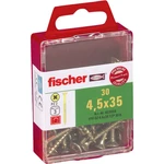 Fischer  653956 skrutka so zápustnou hlavou 4.5 mm 35 mm krížová dražka Pozidriv     glavanizované zinkom 30 ks