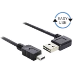 Delock #####USB-Kabel USB 2.0 #####USB-A Stecker, #####USB-Mini-B Stecker 2.00 m čierna pozlátené kontakty, UL certifiká
