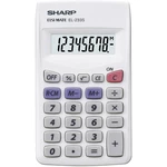 Sharp EL-233 S vrecková kalkulačka biela Displej (počet miest): 8 na batérie (š x v x h) 62 x 8 x 105 mm