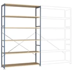 Manuflex RP1341.9006 základný modul regálu oddelenia 70 kg (š x v x h) 1470 x 2500 x 400 mm ocel práškovo lakované hliní