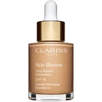 Clarins Skin Illusion Natural Hydrating Foundation rozjasňujúci hydratačný make-up SPF 15 odtieň 110N Honey 30 ml