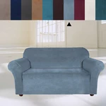 3 Seaters Elastic Velvet Sofa Cover Universal Pure Color Chair Seat Protector Couch Case Stretch Slipcover Home Office F
