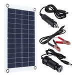 30W 12V Solar Panel Monocrystalline Silicon Battery Charger Kit Trickle Portable For Car Van Boat Caravan Camper