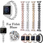 Bakeey Fashionable Replacement Stainless Steel Crystal Chain Watch Band for Fitbit Smart Watch