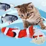 Jeteven Cat Clownfish Carp with Catnip Charging Cable Catnip Puppy Toy Pet Supplies Dog Playing