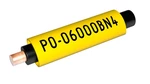 Partex PO-08000BN4, žlutá, bal.100 m, (4,6-5,5mm), popisovací PVC bužírka s tvarovou pamětí, PO oválná