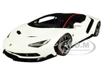 Lamborghini Centenario Bianci Isis / Solid White with Carbon Top 1/18 Model Car by Autoart