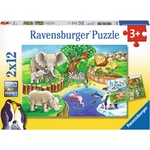 Ravensburger Puzzle Zvířata v ZOO 2 x 12 dílků