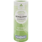 BEN&ANNA Sensitive Lemon & Lime tuhý deodorant 40 g