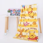 Disney Cartoon Cotton Bath Towel Children's Beach Towel Summer Mickey Mouse Minnie Stitch 60x120cm
