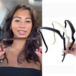 New Sunglasses Frame Shape Plastic Hairband for Women Elegant Solid Headband Hair Decorate Hair Hoop Fashion Hair Accessories