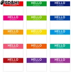 45pcs Name Tag Labels Hello My Name Is Stickers Newborn Baby Announcement Sticker School Office Home Name Label Stationery