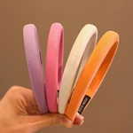 Girl Gift Broadside Cloth Solid Color Cartoon Kids Headdress Girl Hair Band Children Hair Hoop Korean Style Headband