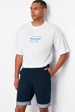 Trendyol Navy Blue Regular Double Trotter Shorts